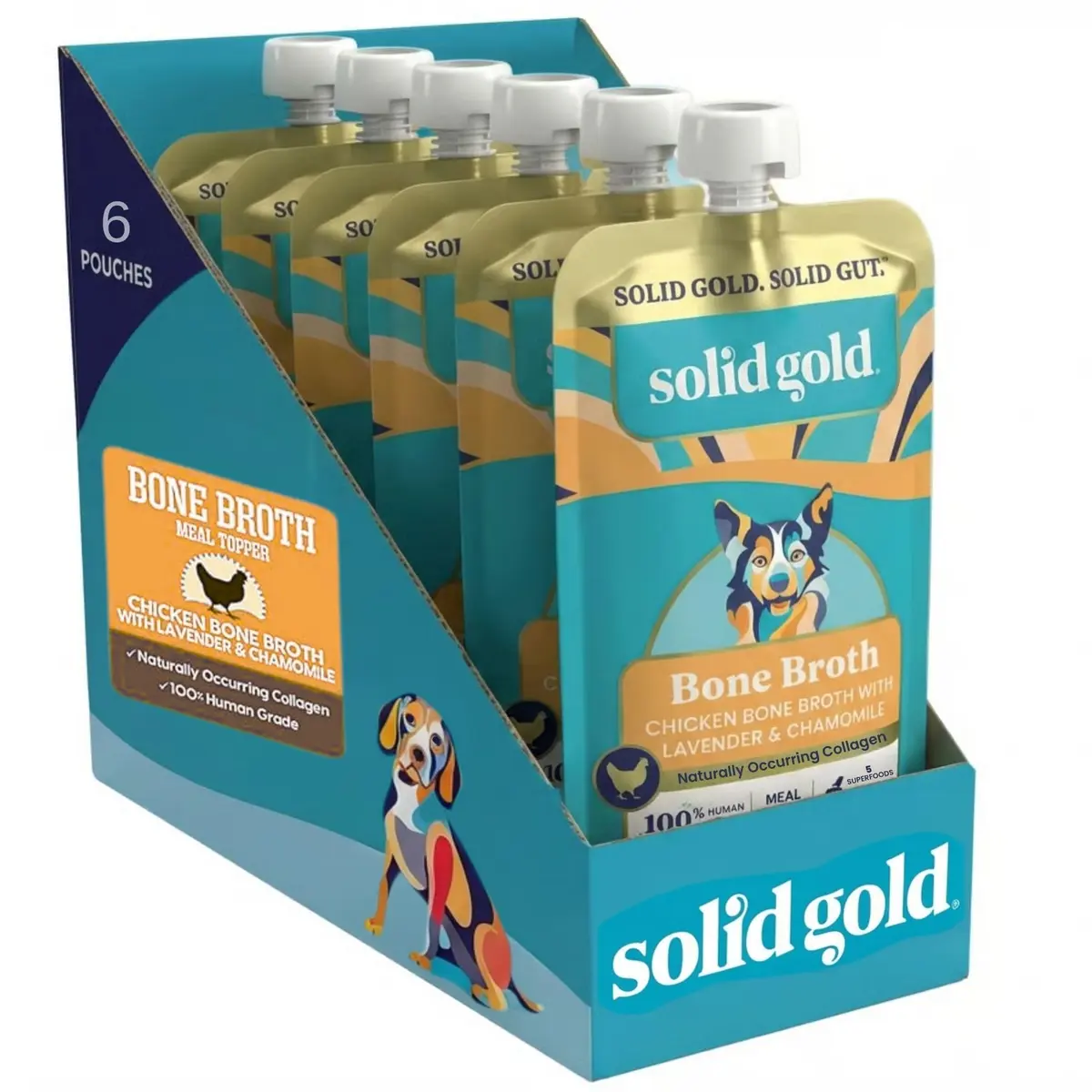 Solid Gold Chicken Bone Broth for Dogs | Gut Health & Hydration Support (80-120 chars) - main product image