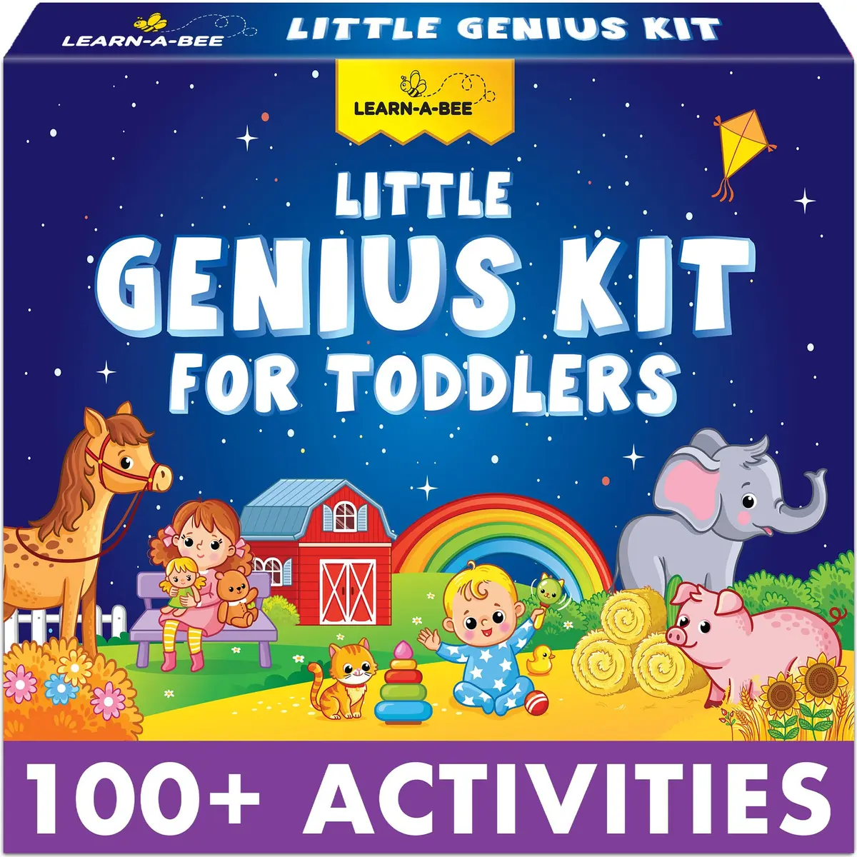 Learnabee Little Genius Kit for Toddlers | 100+ Activities for Ages 1-3, Screen-Free Fun - main product image