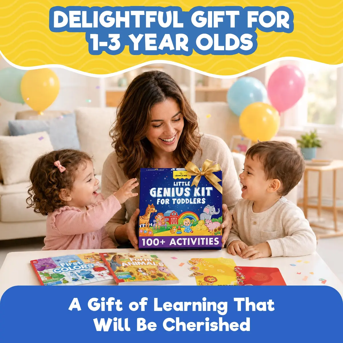 Learnabee Little Genius Kit for Toddlers | 100+ Activities for Ages 1-3, Screen-Free Fun - view 7