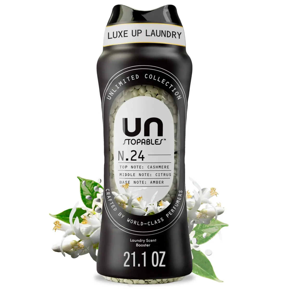 Downy Unstopables Unlimited Collection In-Wash Laundry Scent Booster Beads, Fragrance No. 24, 600g (21.1 oz) | Fine Fragrance - main product image