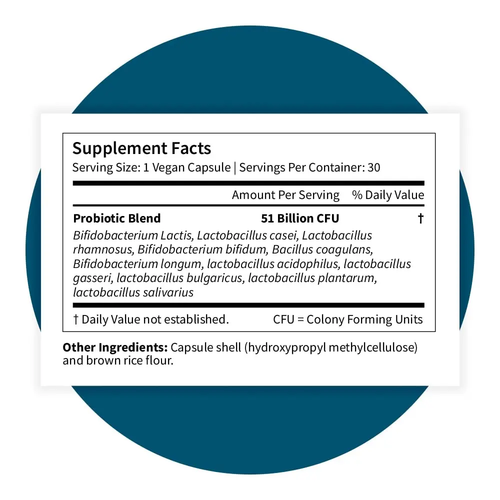Pattern Wellness Probiotic Supplement 90 Vegan Capsules | Supports Gut & Immunity - view 8
