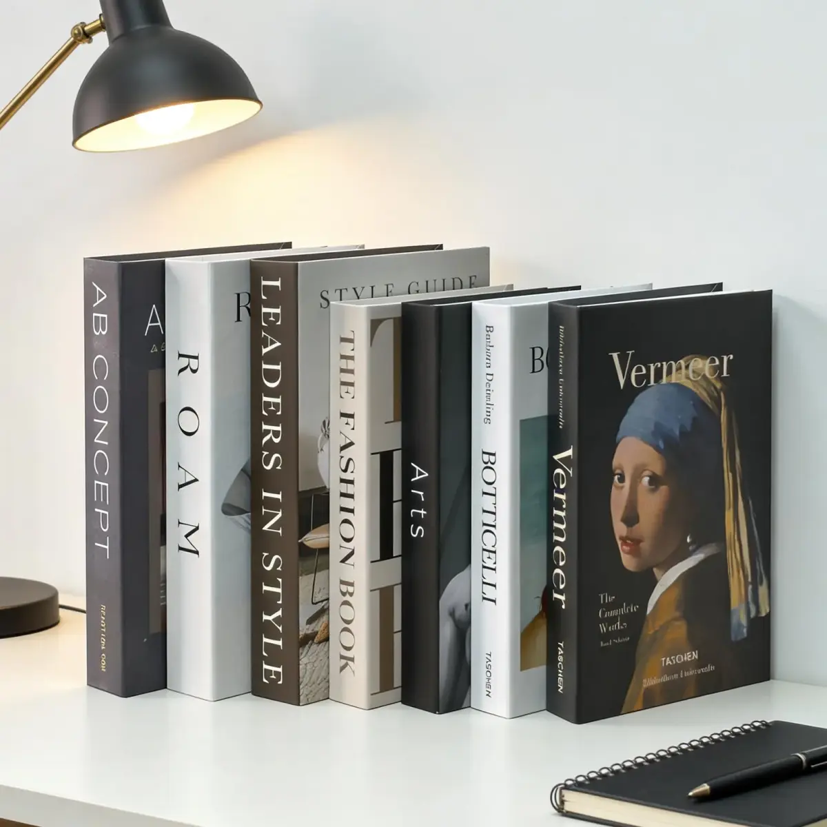 Gocelufe Decorative Books for Home Decor - 7 Pcs Faux Books Stack, 25cm (10 in) L x 38cm (15 in) H x 4cm (1.57 in) D | Designer Decor Set - view 6