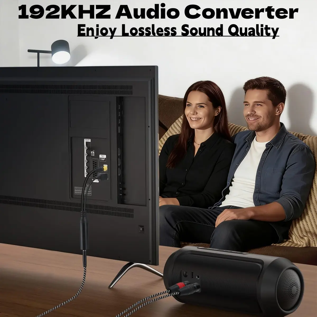NCGGY 192KHz DAC Optical to Dual XLR Male Converter | High-Quality Audio Signal Conversion - view 5