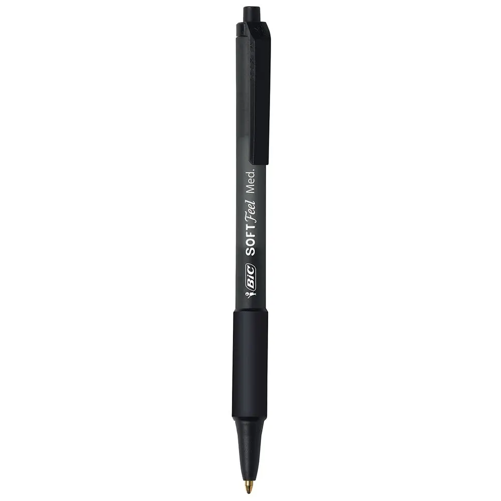 BIC Soft Feel Black Retractable Ballpoint Pens 1mm (36-Count Pack) | Smooth Ink Flow for Everyday Writing - view 2
