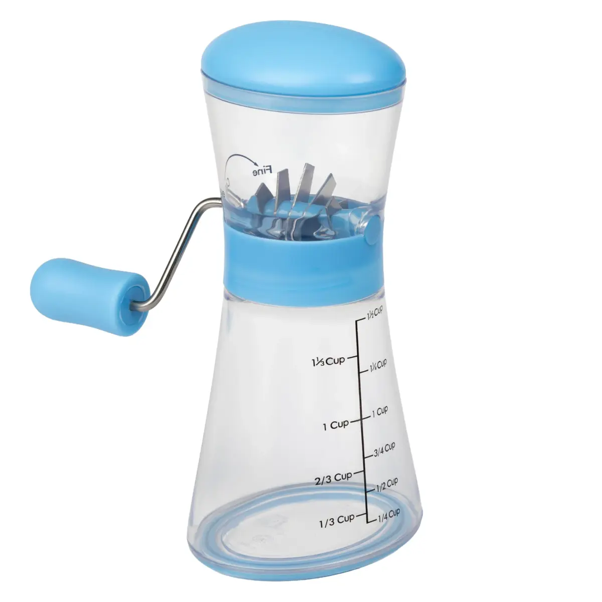 Prepworks by Progressive Nut Chopper with Non-Skid Base, Baby Blue | Fine & Coarse Chop - main product image