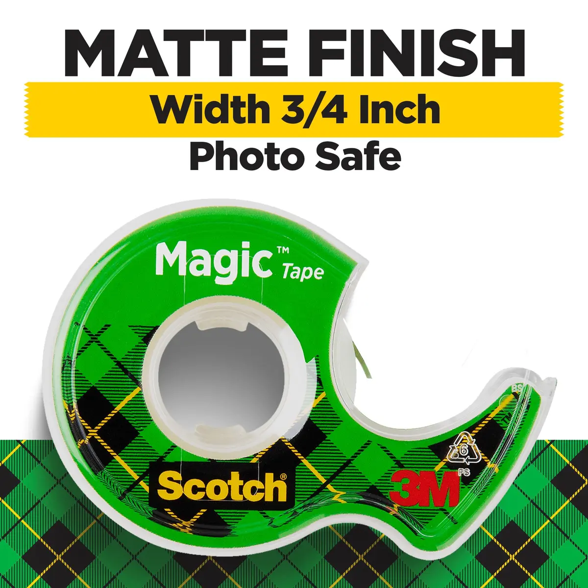 Scotch Gift Wrap Tape & Magic Tape Bundle 12 Rolls (3/4 in x 650 in Each) | USA-Sourced for India - view 5