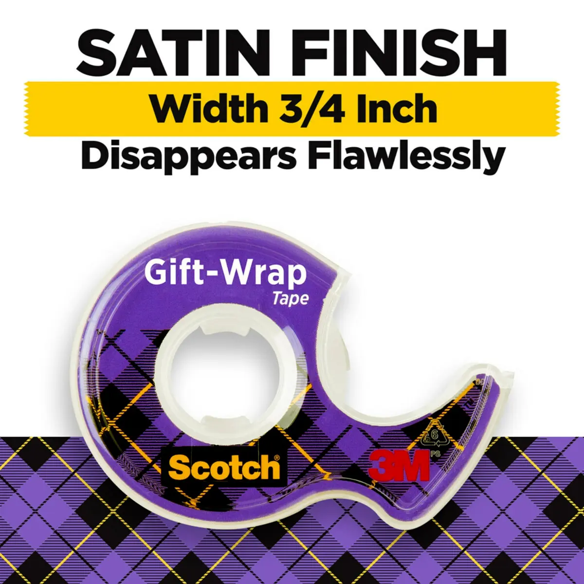 Scotch Gift Wrap Tape & Magic Tape Bundle 12 Rolls (3/4 in x 650 in Each) | USA-Sourced for India - view 2