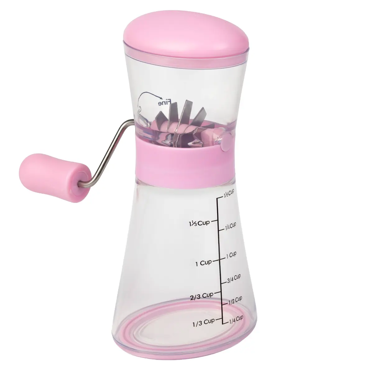 Prepworks by Progressive Nut Chopper with Non-Skid Base, Magenta | Fine & Coarse Chop - main product image