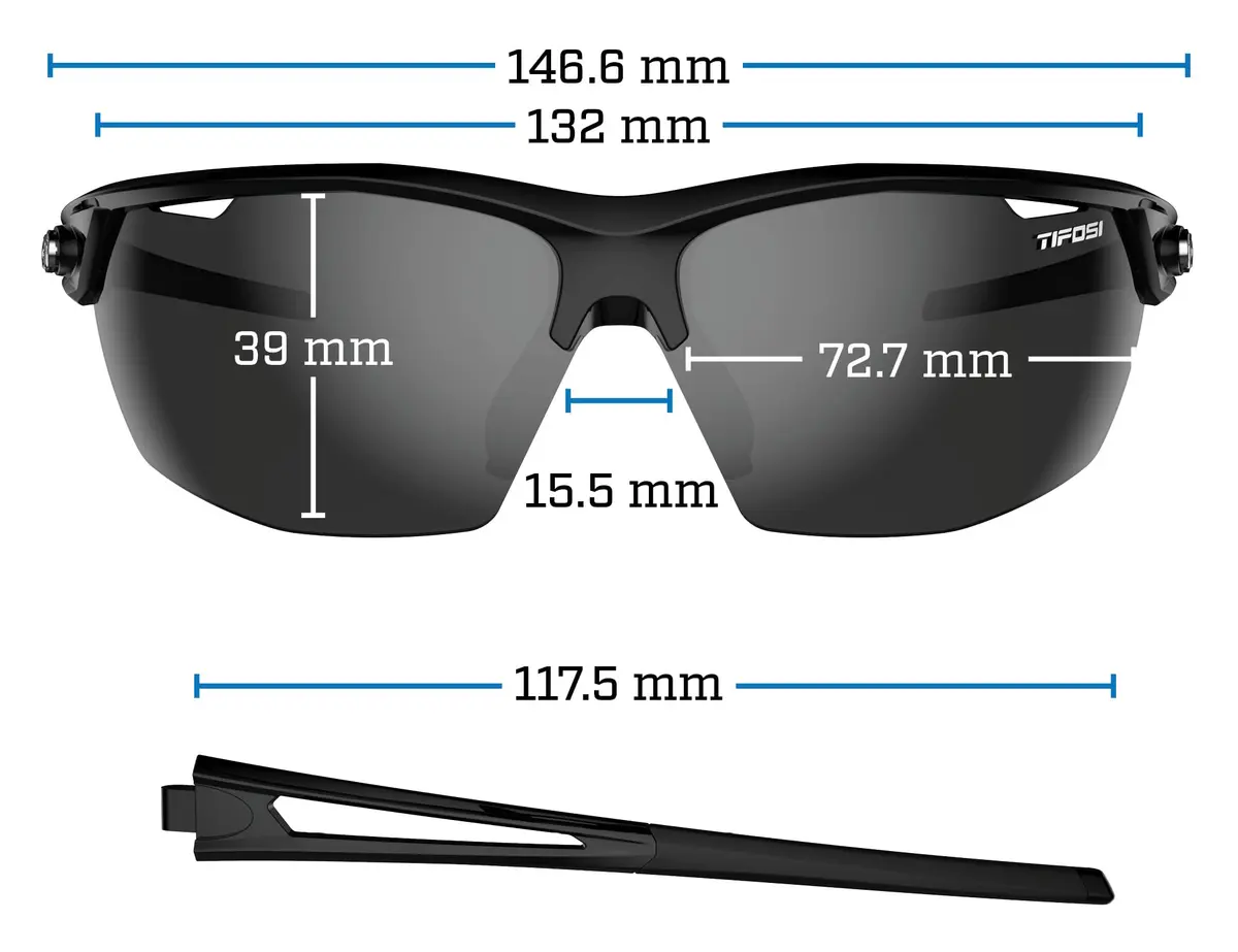 Tifosi Navar Sunglasses Small-Medium | 100% UVA/UVB, Shatterproof Polycarbonate (70-120 chars) - view 2