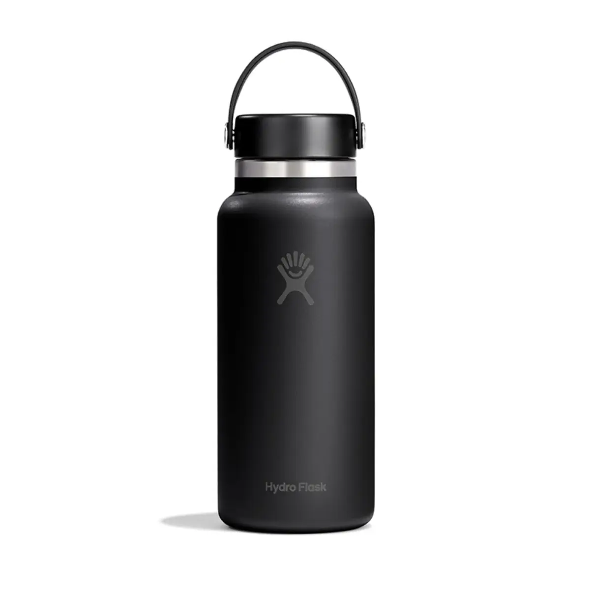 Hydro Flask 32 Oz Tonal Black Wide Mouth Water Bottle | Insulated Stainless Steel, Leakproof Flex Lid - view 4