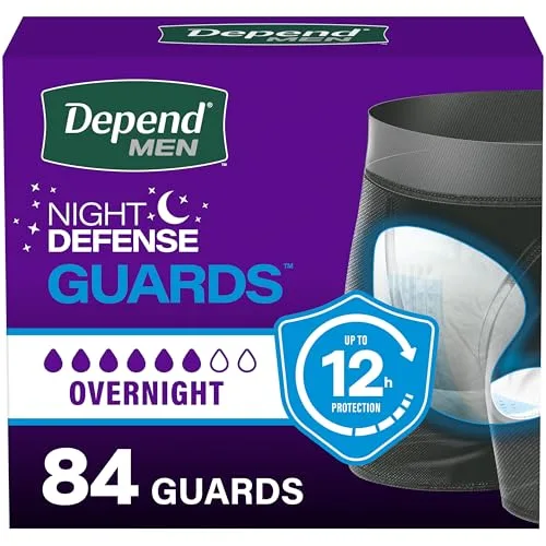 Depend Guards for Men Incontinence Pads, Maximum Absorbency, 168 Count | USA Imported - main product image