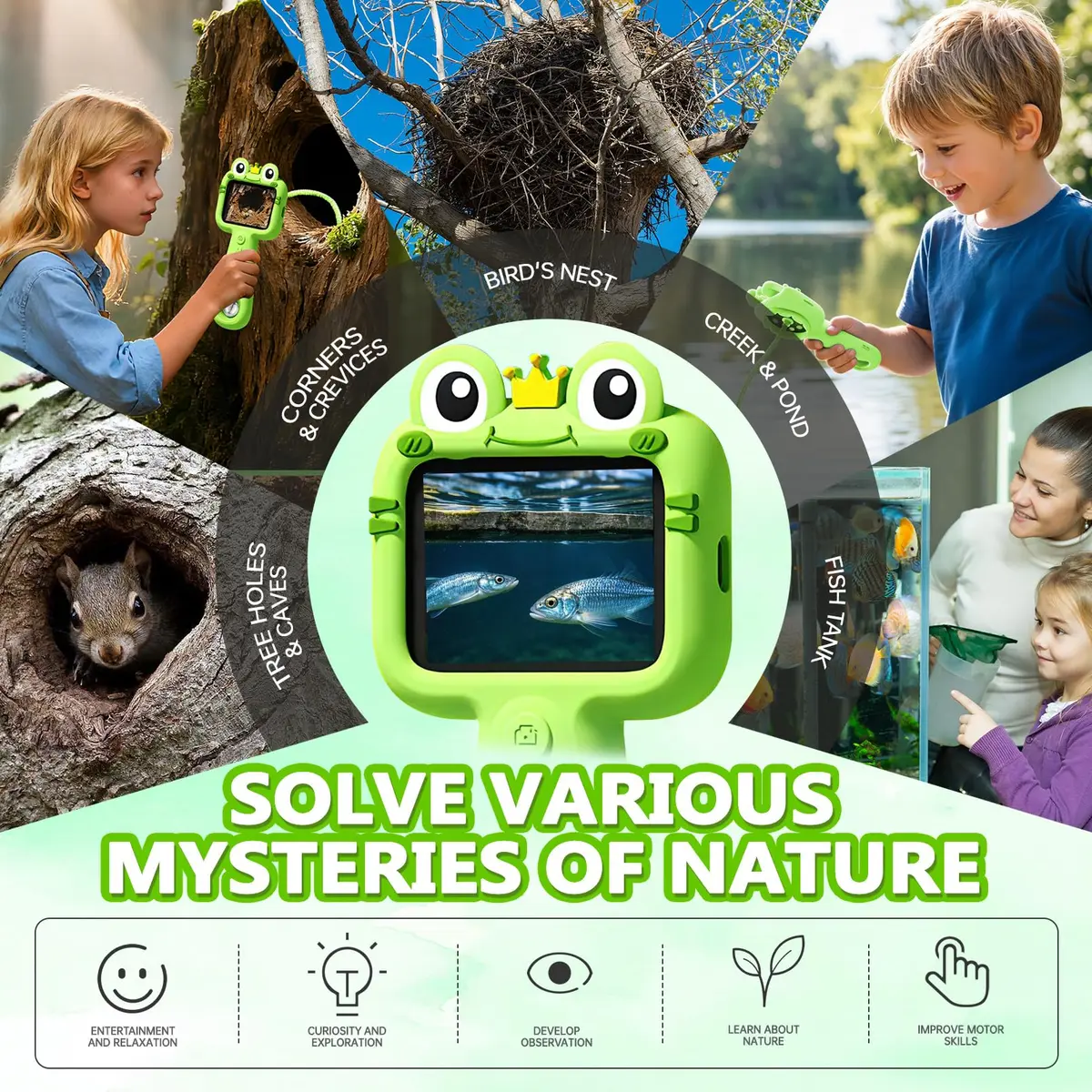 MOSA BEAR Kids Borescope with Light | STEM Science Exploration Toy for Ages 4-12 - view 7