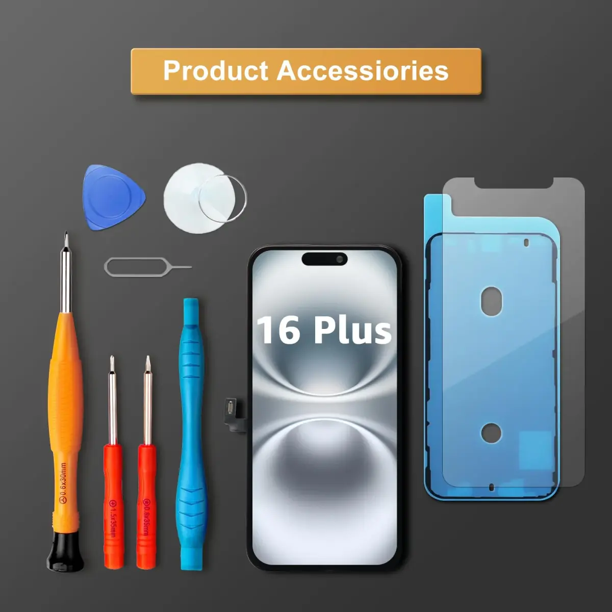 LL TRADER iPhone 16 Plus Screen Replacement 6.7" FHD LCD Touch Panel with Repair Kit - view 5