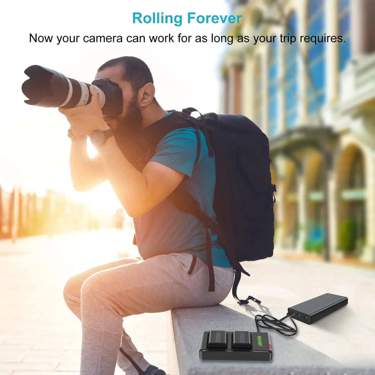 Neewer NP-FW50 Replacement Battery and Dual USB Charger 2-Pack | Charges 2 Batteries Simultaneously - view 4