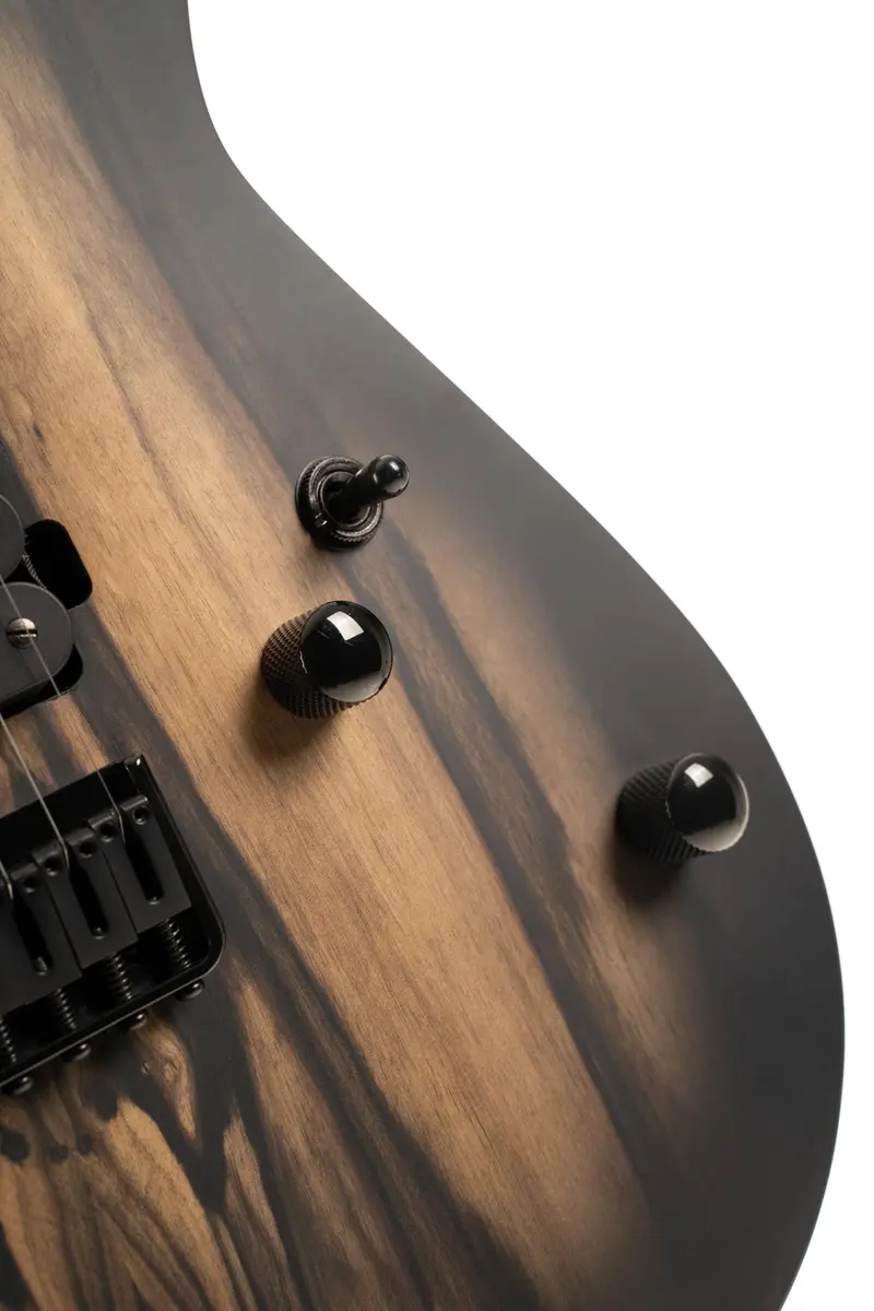 Cort KX500-NBB KX500 6-String Electric Guitar Natural Black Burst | Aggressive Power & Unique Ebony Top - view 7