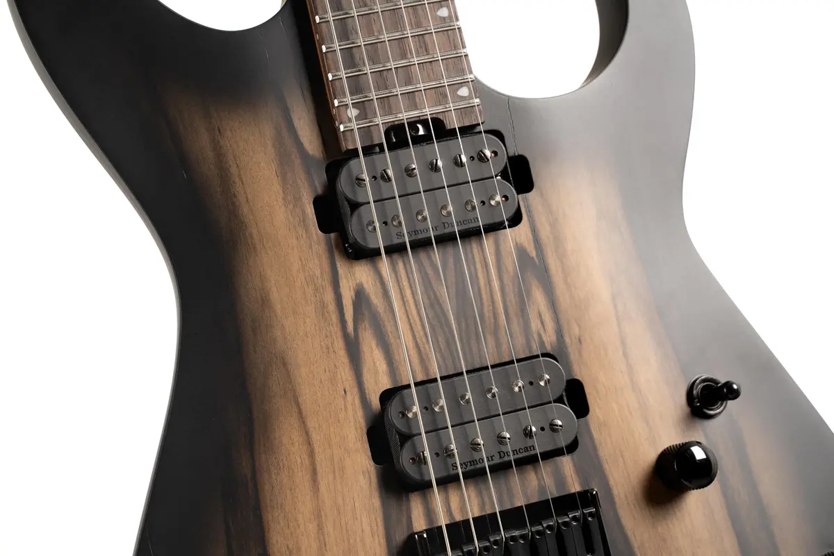 Cort KX500-NBB KX500 6-String Electric Guitar Natural Black Burst | Aggressive Power & Unique Ebony Top - view 4