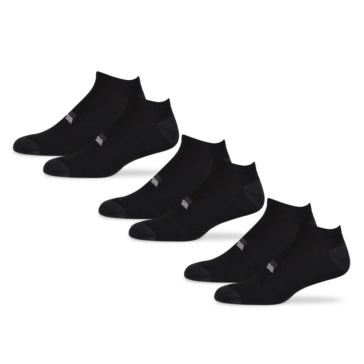 Russell Athletic No-Show Socks 6-Pack Low-Cut Cushioned Arch Support Reinforced Heel & Toe Medium - main product image