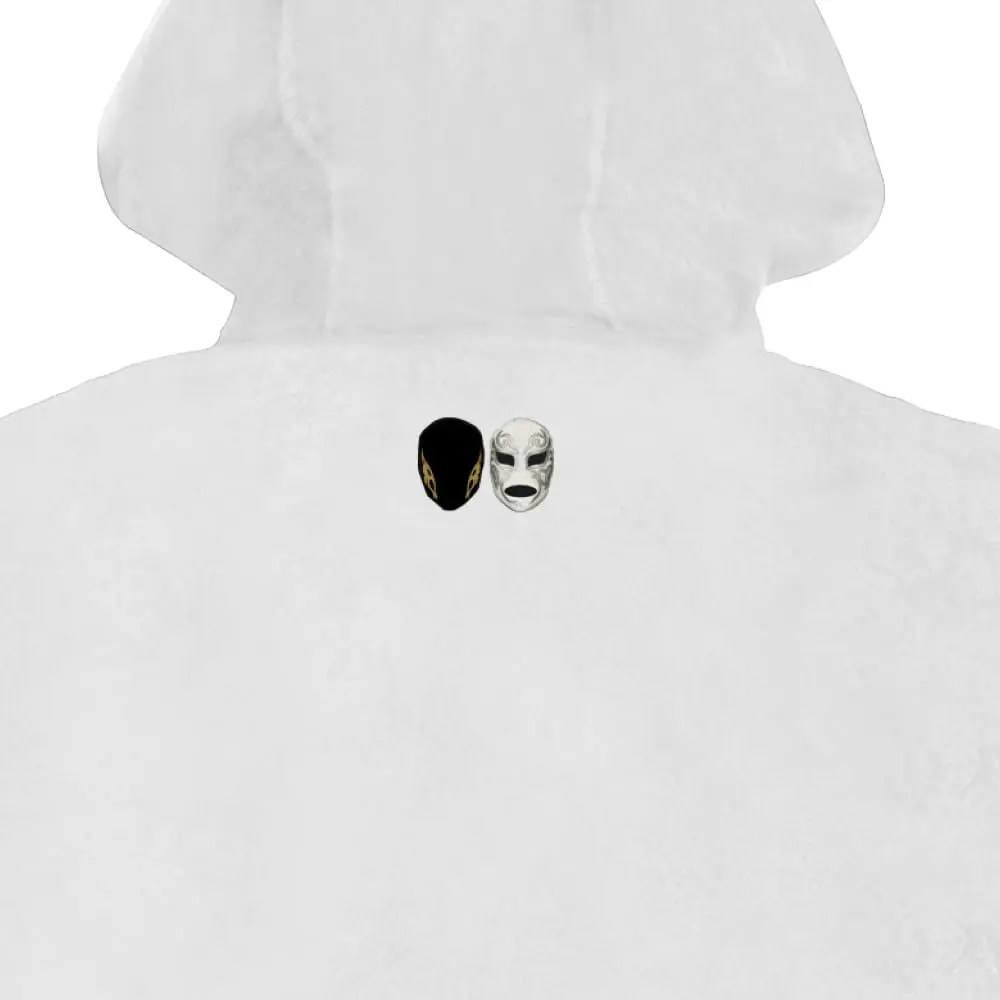Peso Pluma Dinastía Logo Hoodie | 100% Cotton Fleece, White, X-Large, Regular Fit - view 4