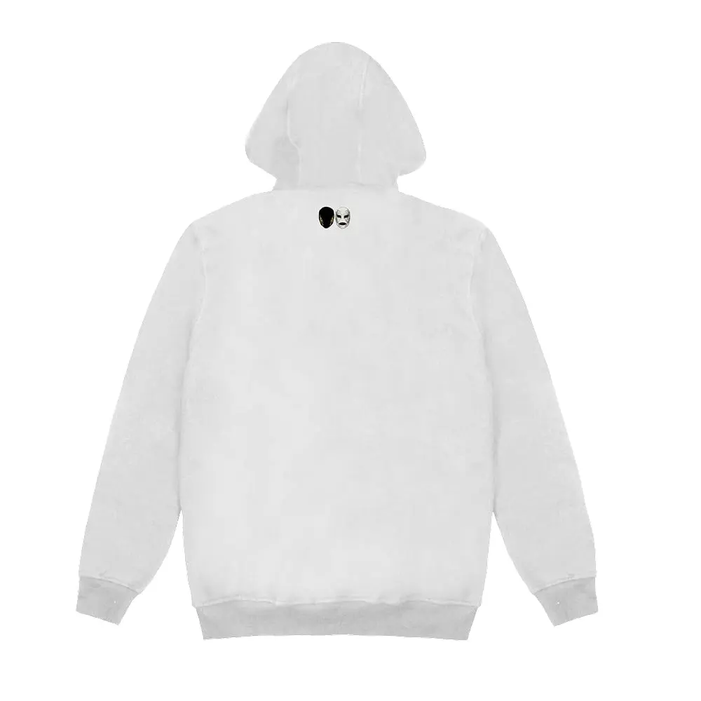 Peso Pluma Dinastía Logo Hoodie XX-Large | 100% Cotton Fleece, Boxy Fit, White - view 3