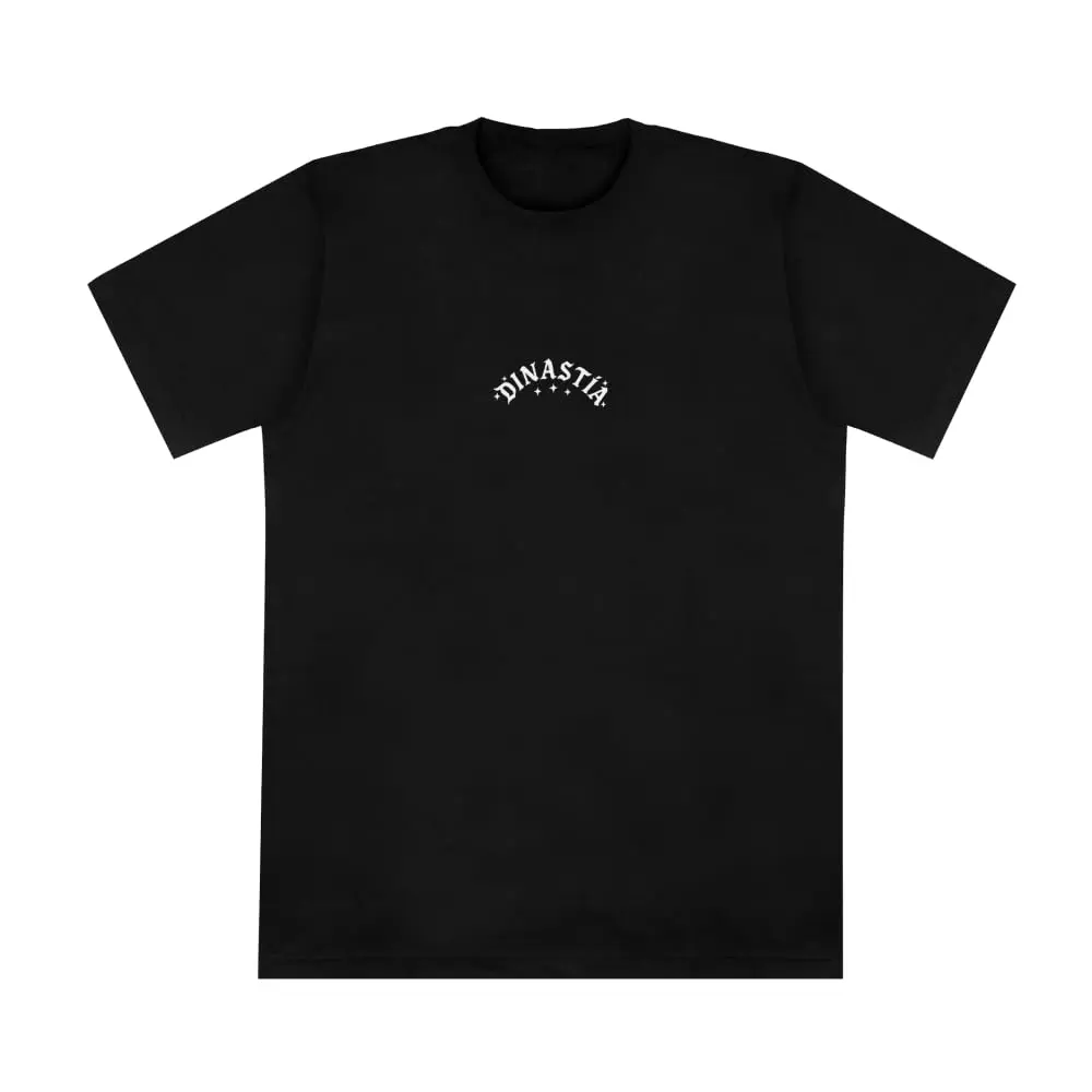 Peso Pluma Dinastía Artwork T-Shirt | 100% Cotton, Crew Neck, Black, Medium (US) | Durable Graphic Fit - view 2