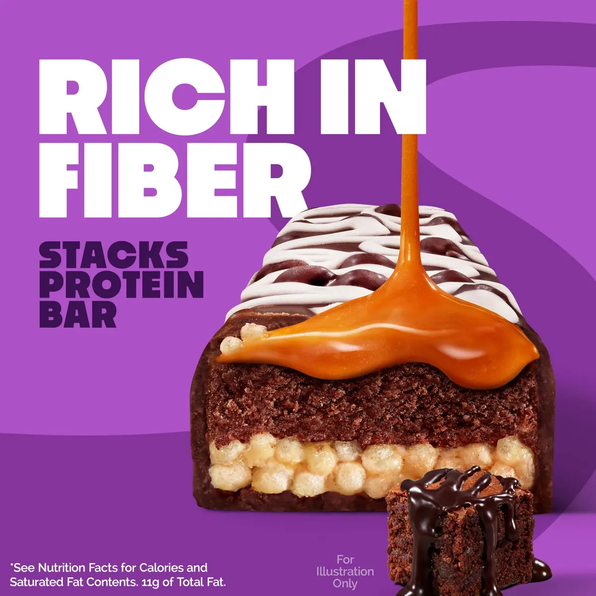 Quest Nutrition Stacks Protein Bars Brownie a la Mode 12 Count (Pack of 1) | 20g Protein Snack Bar with 3g Net Carbs - view 3