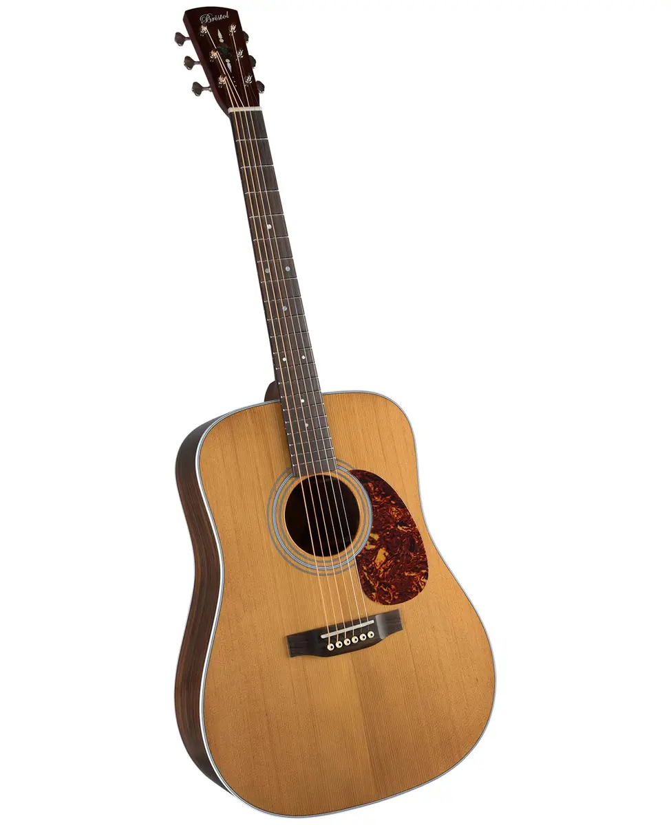 Bristol BL-160 Deluxe Series Dreadnaught Guitar 1.75kg (3.86lb) | Vintage Spruce & Rosewood Tone - main product image