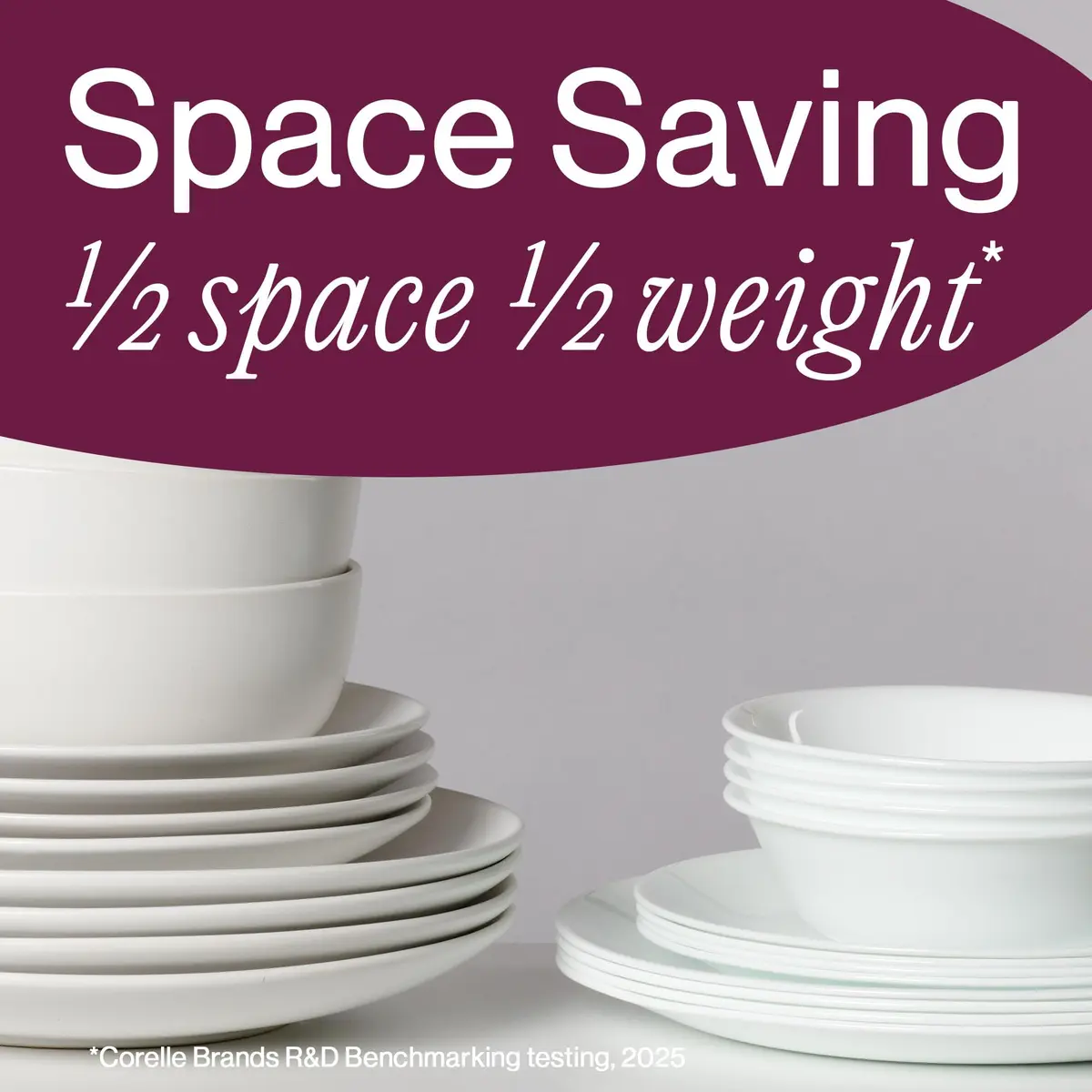 Corelle Darlington 18-Piece Dinnerware Set for 6 | Chip-Resistant, Lightweight Vitrelle Glass - view 6