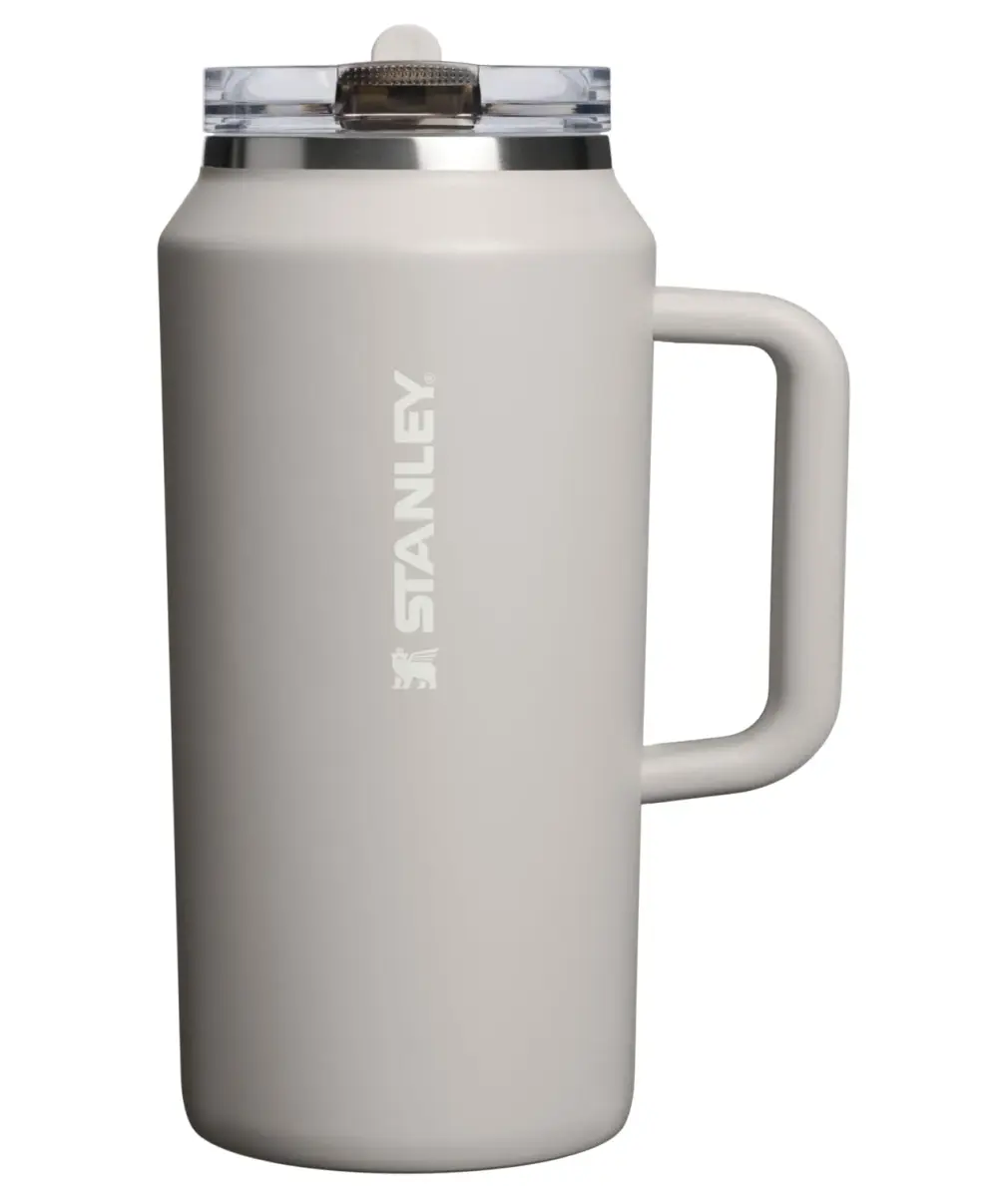 STANLEY Quencher ProTour Flipstraw Tumbler 64 oz in Ash - Leakproof Insulated Stainless Steel Cup - main product image