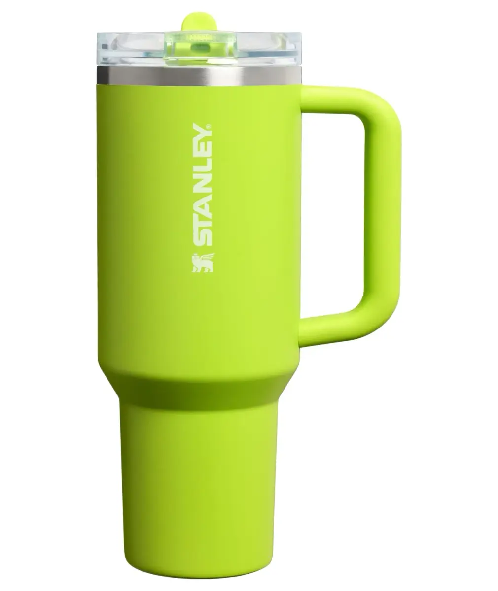STANLEY Quencher ProTour 40 oz Tumbler in Chartreuse - Leakproof Insulated Stainless Steel Cup - main product image