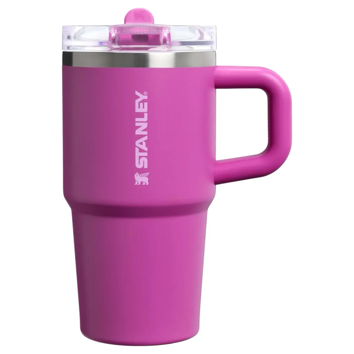 STANLEY Quencher ProTour Flipstraw Tumbler 20 oz Dark Blossom | Insulated Stainless Steel Cup with Handle & Built-in Straw - main product image