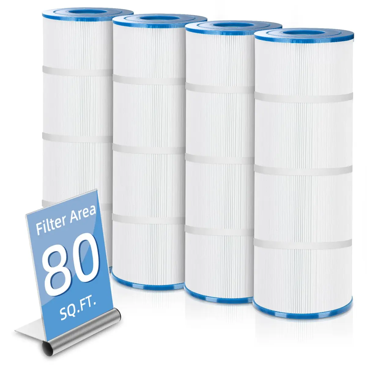 LumiPure 4 Pack CCP320 Pool Filter Cartridge | Exact Dimensions, Advanced Filtration, Long-Lasting (70-120 chars) - main product image