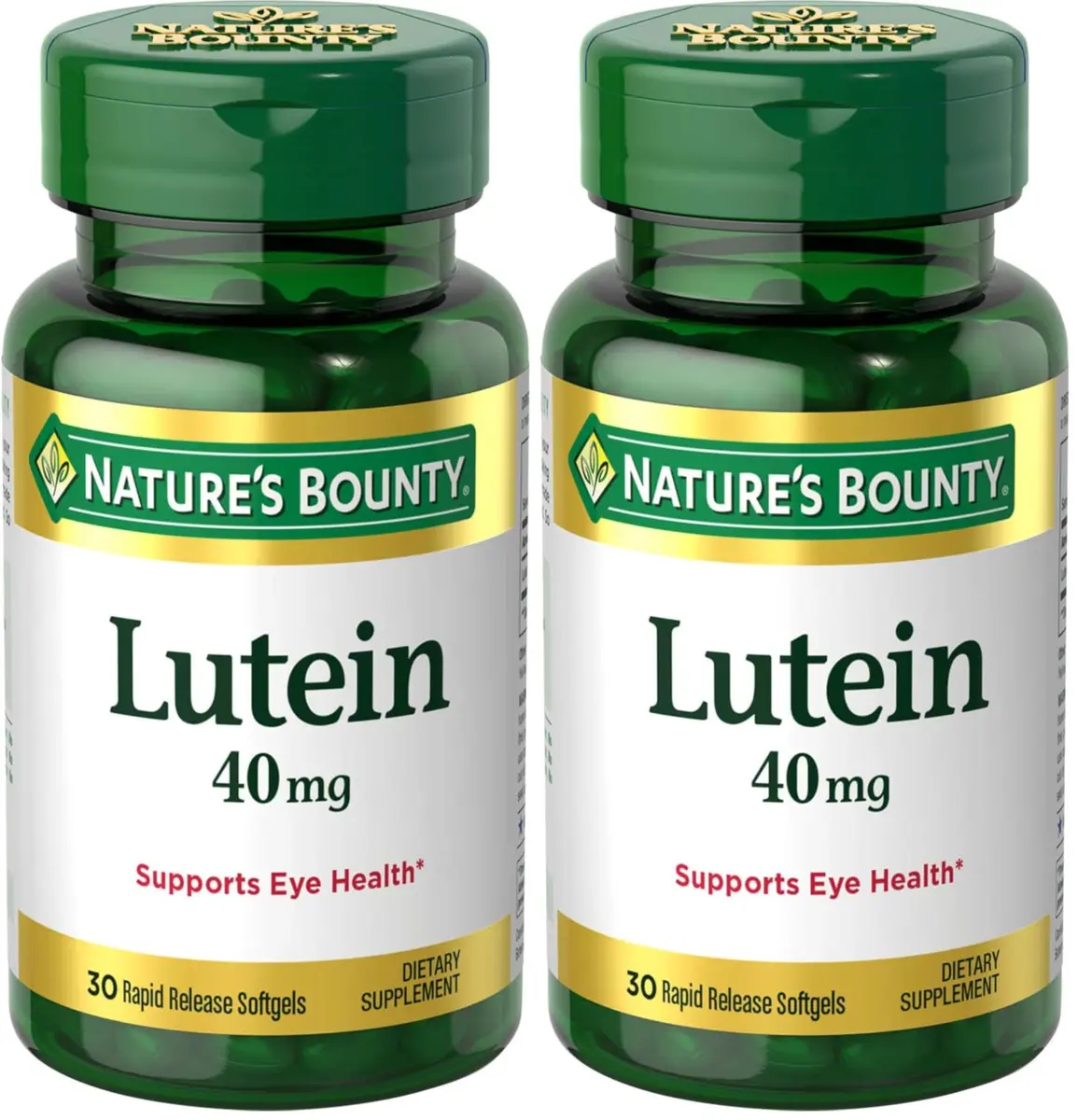 Nature's Bounty Lutein Pills 40 mg 60 Softgels | Supports Vision Health - main product image