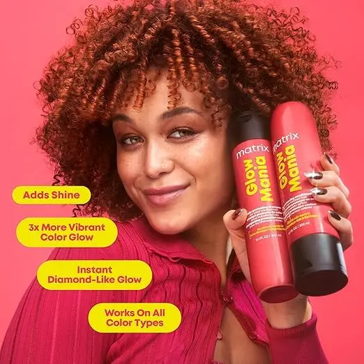 MATRIX Glow Mania Shampoo – For Color-Treated Hair, 1.7 Fl Oz | Enhances Shine & Vibrancy - view 2