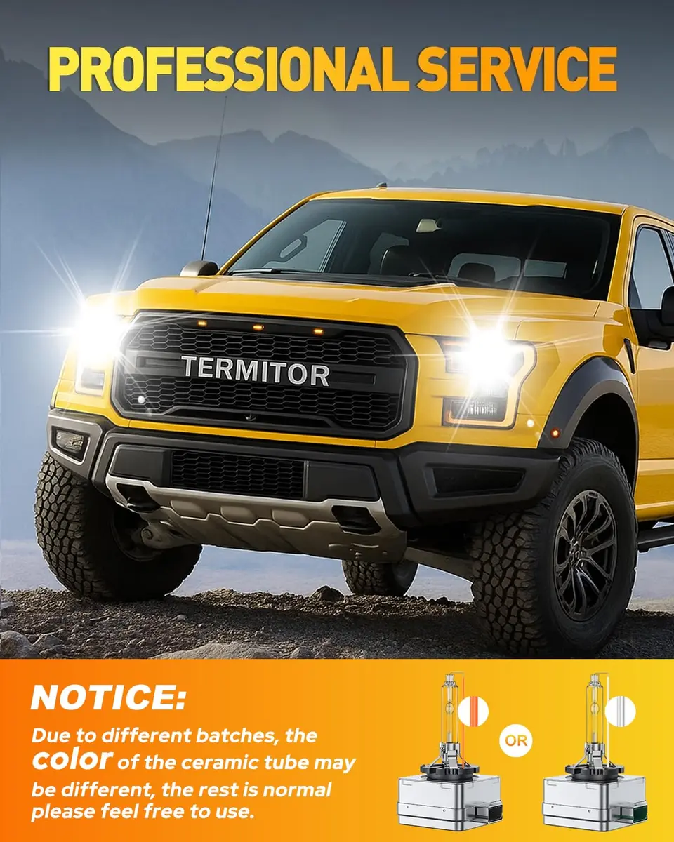 Termitor 2026 D3S HID Bulb 6000K Cool White (Pack of 2) | 800% Brighter Xenon Replacement - view 8