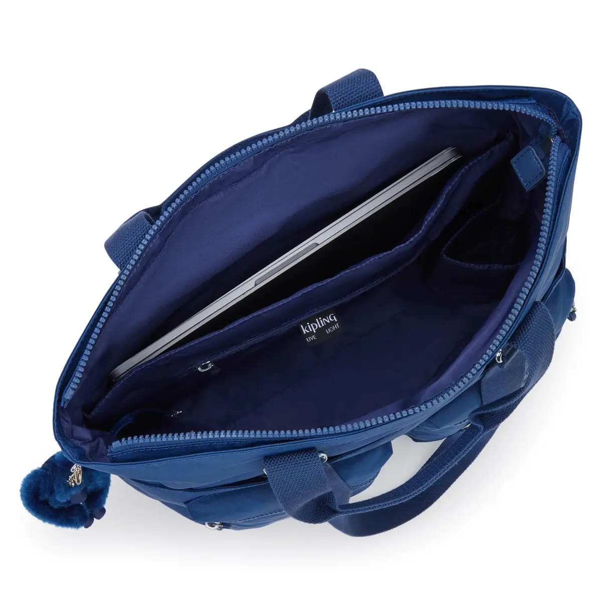 Kipling Women's India Tote Bag Casual Blue | 36.2 cm (14.75"L x 15.25"H x 7"D) - view 3