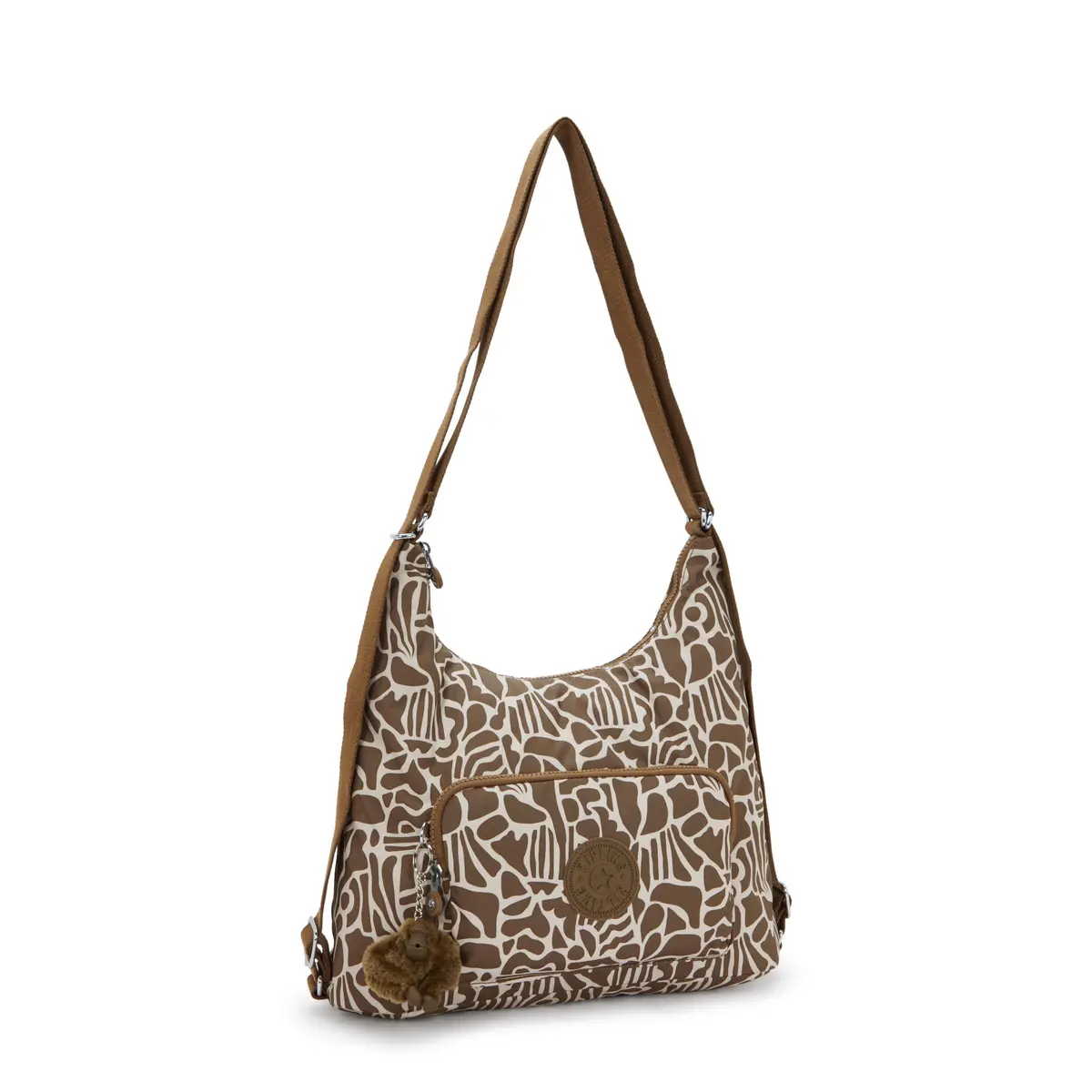 Kipling Yenna Prt Shoulder Bag 15"L x 14.25"H x 5.25"D | Minimalist Nylon & Polyester - view 4
