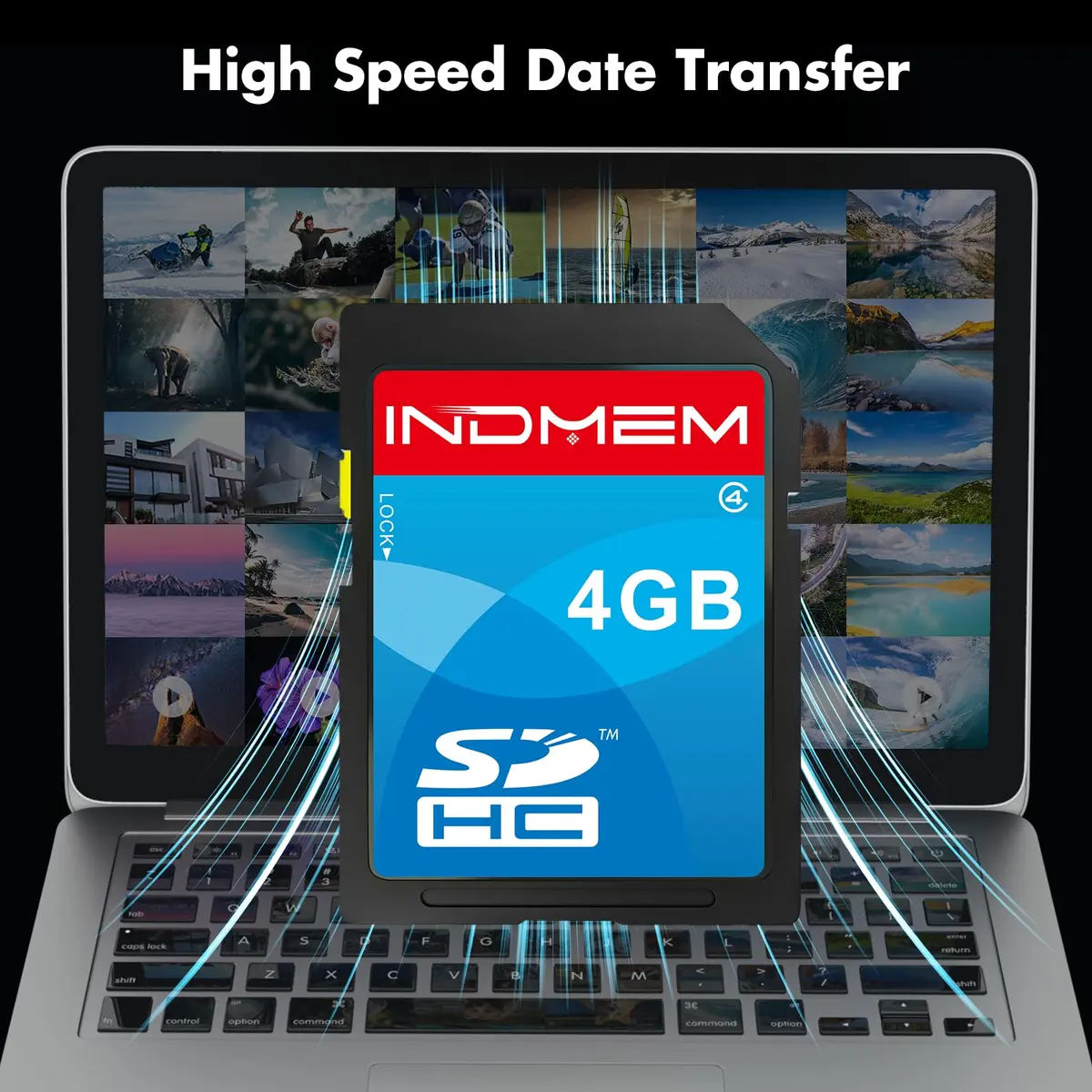 Sinobright SD Card 4GB | SDHC UHS-I Class 4 Flash Memory for Cameras & Devices - view 4