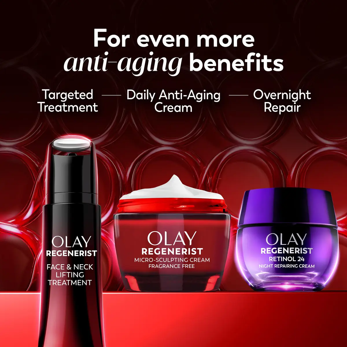 Olay Face Moisturizer Micro-Sculpting Cream 2.6oz | Fragrance-Free Anti-Aging Firming - view 9