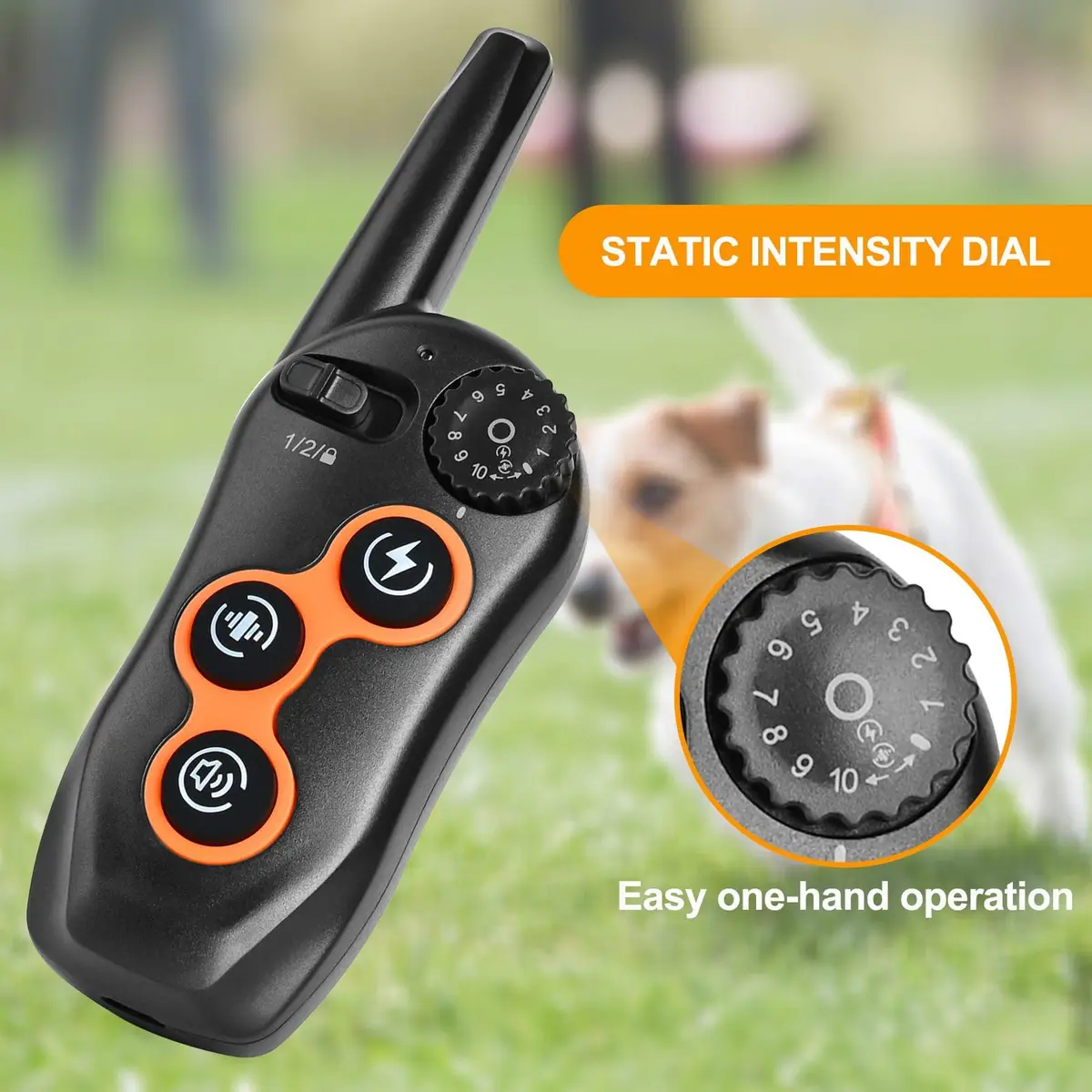 MAISOIE Dog Training Collar Black | IPX7 Waterproof Remote Range 1300ft, 3 Modes, Rechargeable - view 5