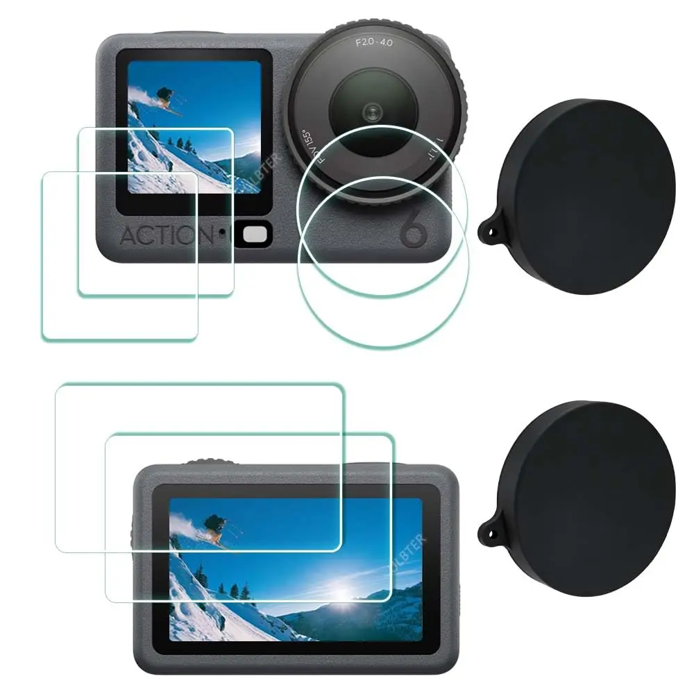 ULBTER Screen Protector for DJI OSMO Action 6 0.3mm 9H Hardness | Bubble-Free HD Clarity - main product image