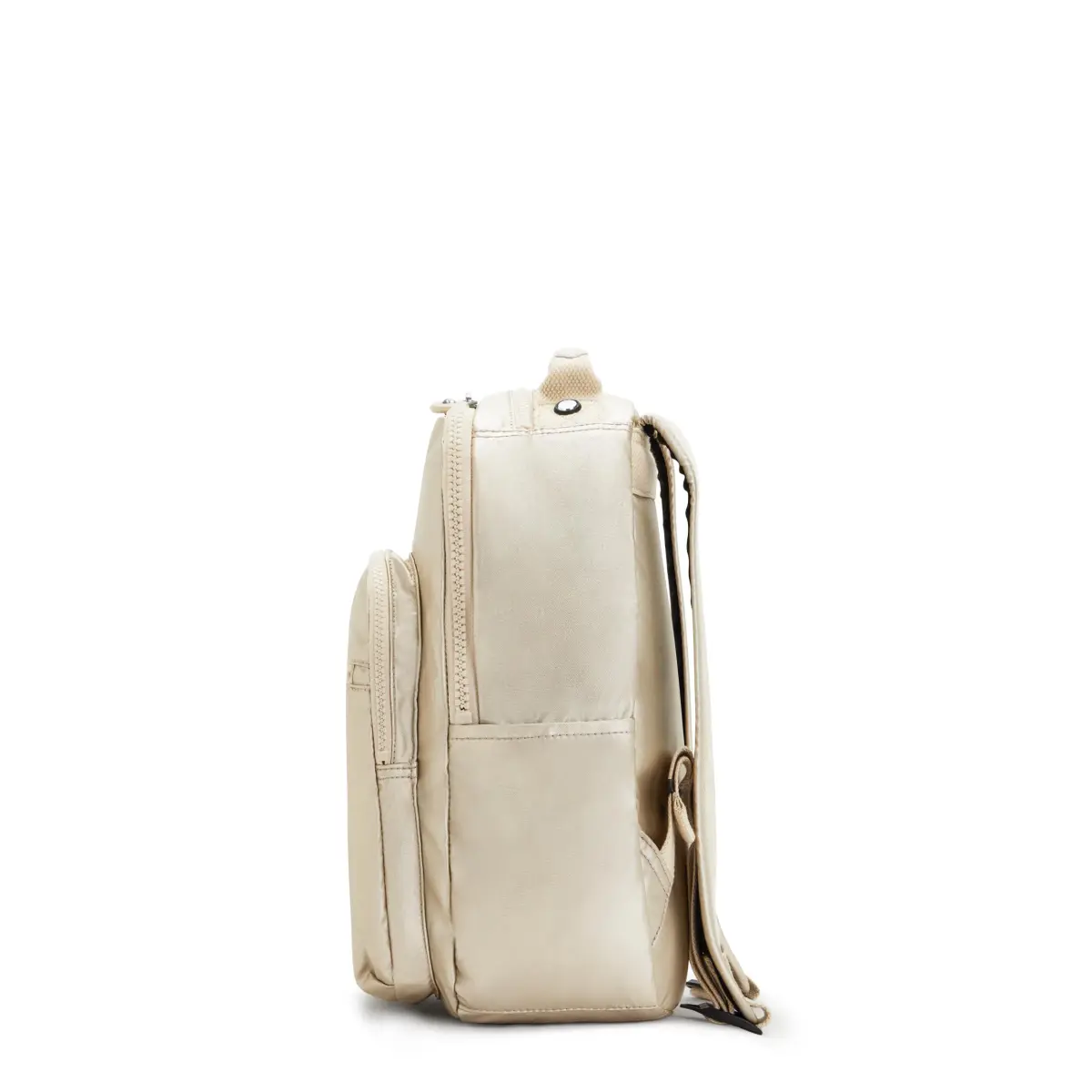 Kipling Seoul Small Tablet Backpack, Starry Gold Met, 16.1cm (6.38" W) x 34.9cm (13.75" H) x 25.4cm (10" D) - view 7