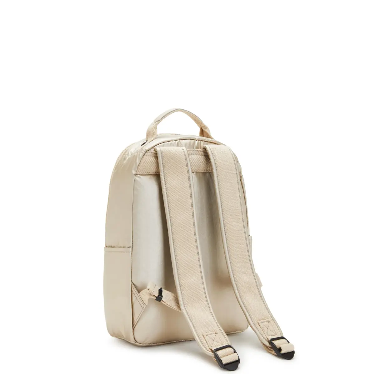 Kipling Seoul Small Tablet Backpack, Starry Gold Met, 16.1cm (6.38" W) x 34.9cm (13.75" H) x 25.4cm (10" D) - view 2