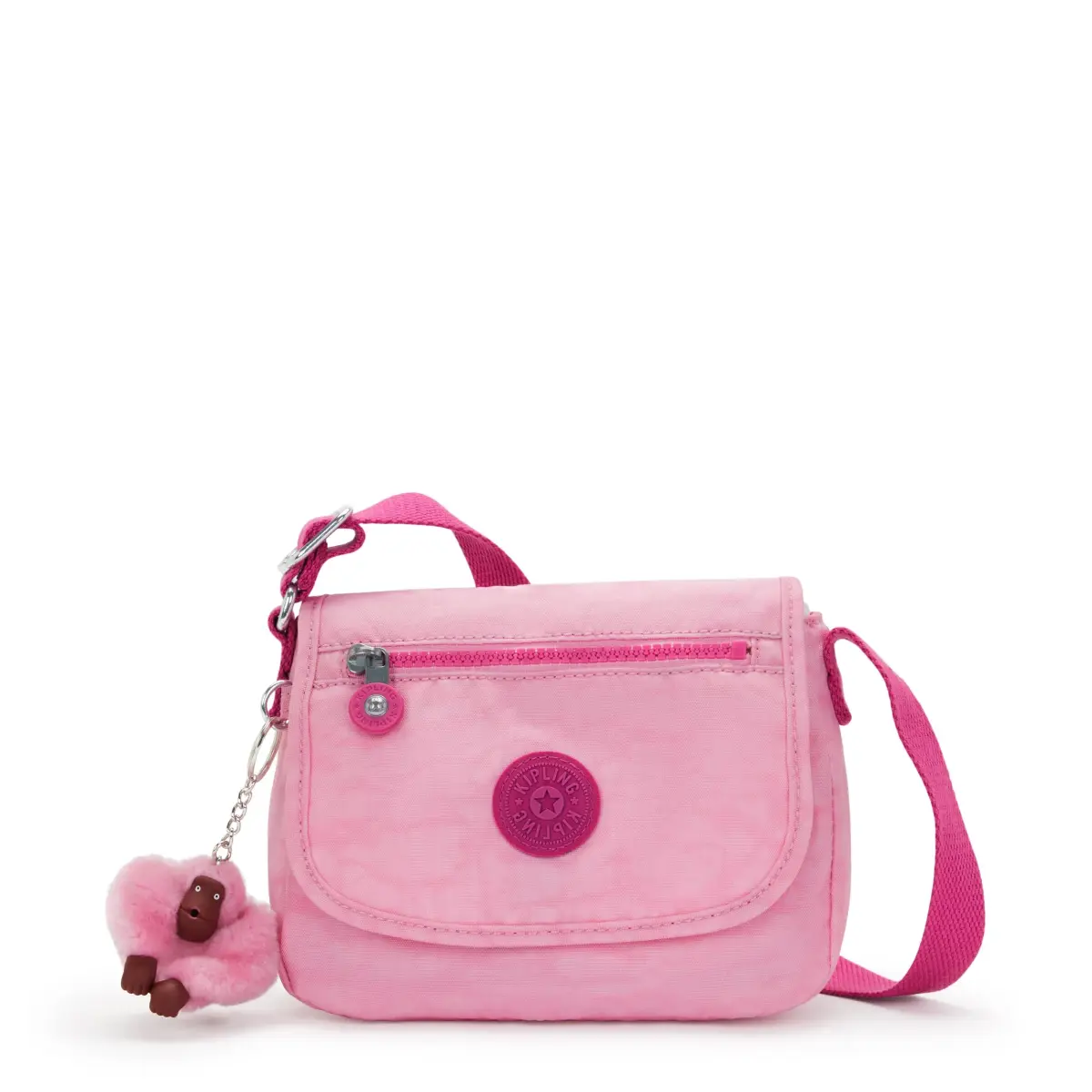 Kipling Sabian U Mini Crossbody Bag in Pink Frosting (7.75"L x 5.75"H x 3.25"D) - main product image