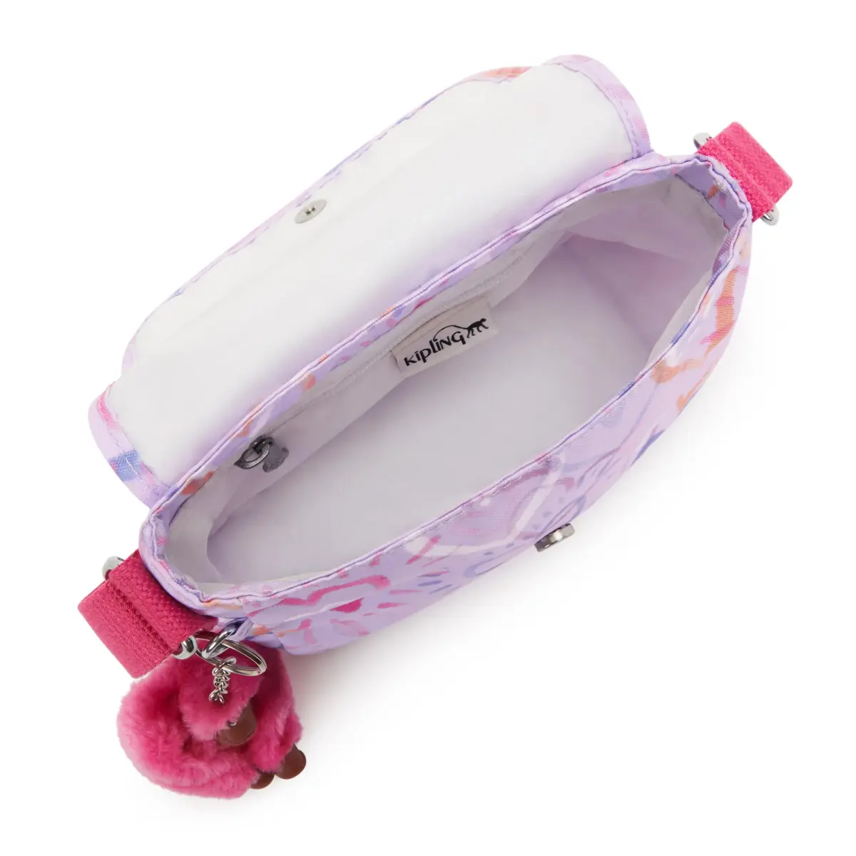 Kipling Sabian U Minibag Sweetheart Scribbles Lightweight Crossbody Mini Bag 2L (7.75''L x 5.75''H x 3.25''D) | Functional & Fashionable Crossbody - view 3