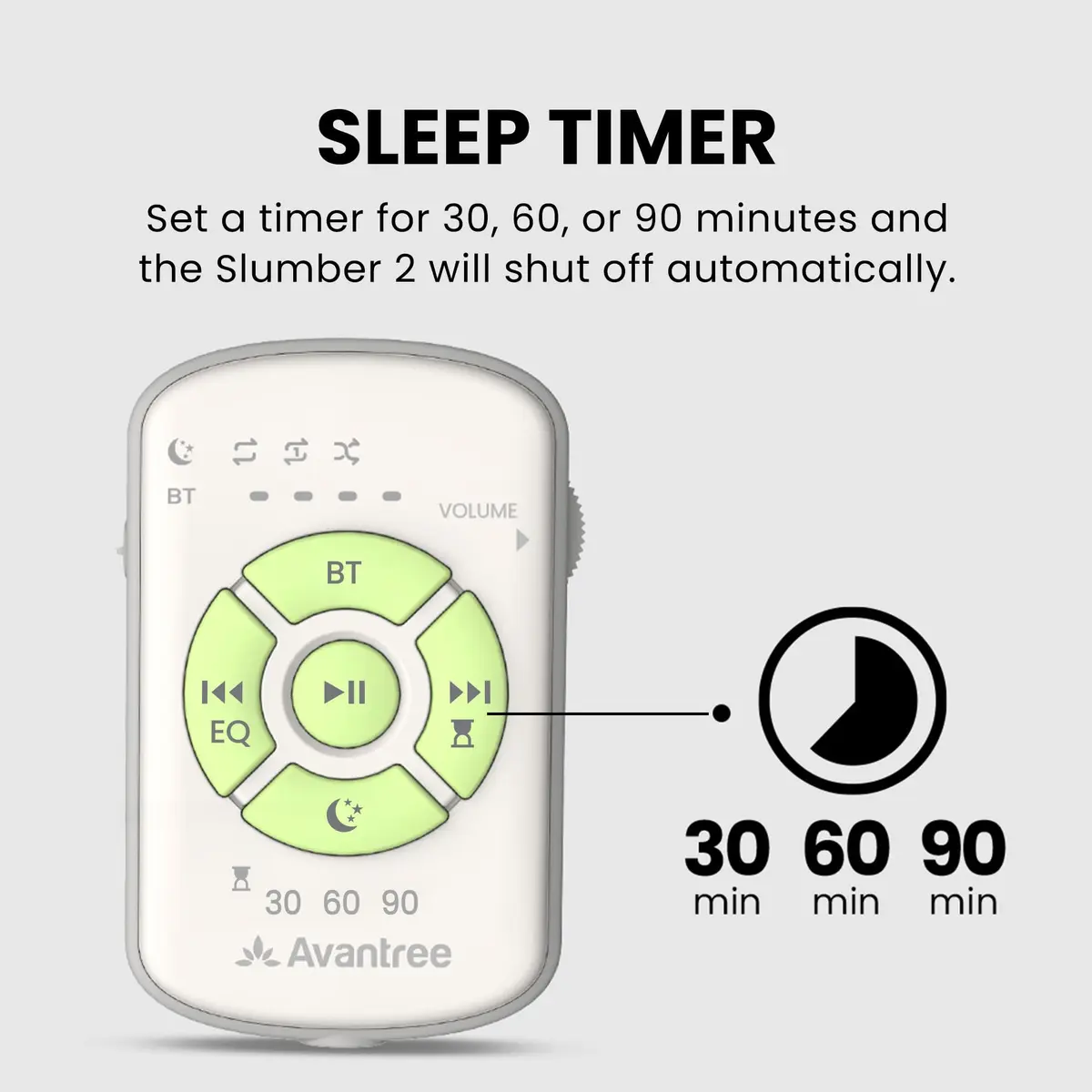 Avantree Slumber 2 - Bluetooth Pillow Speaker for Side Sleepers | Wireless White Noise Headphones - view 6