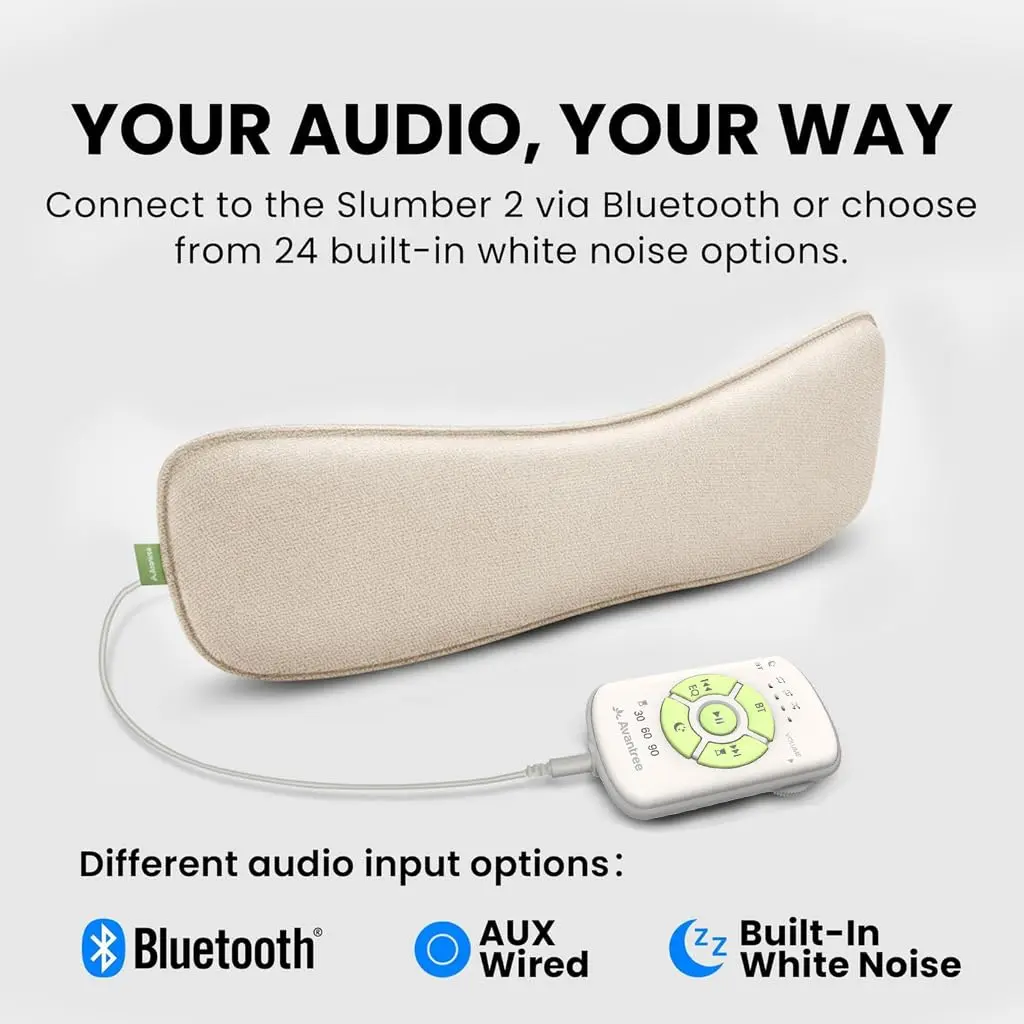 Avantree Slumber 2 - Bluetooth Pillow Speaker for Side Sleepers | Wireless White Noise Headphones - view 3