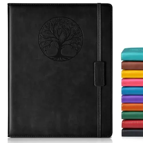 Biuwory Black Blank_Book Hardcover Executive Notebook | Acid-Free Paper Journal - main product image