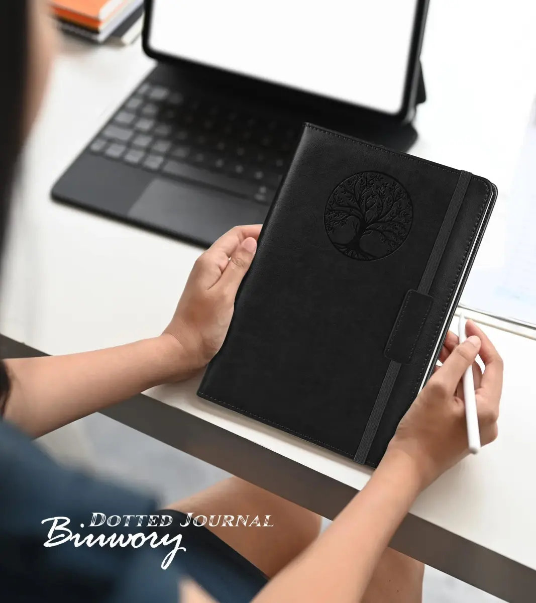 Biuwory Black Blank_Book Hardcover Executive Notebook | Acid-Free Paper Journal - view 7