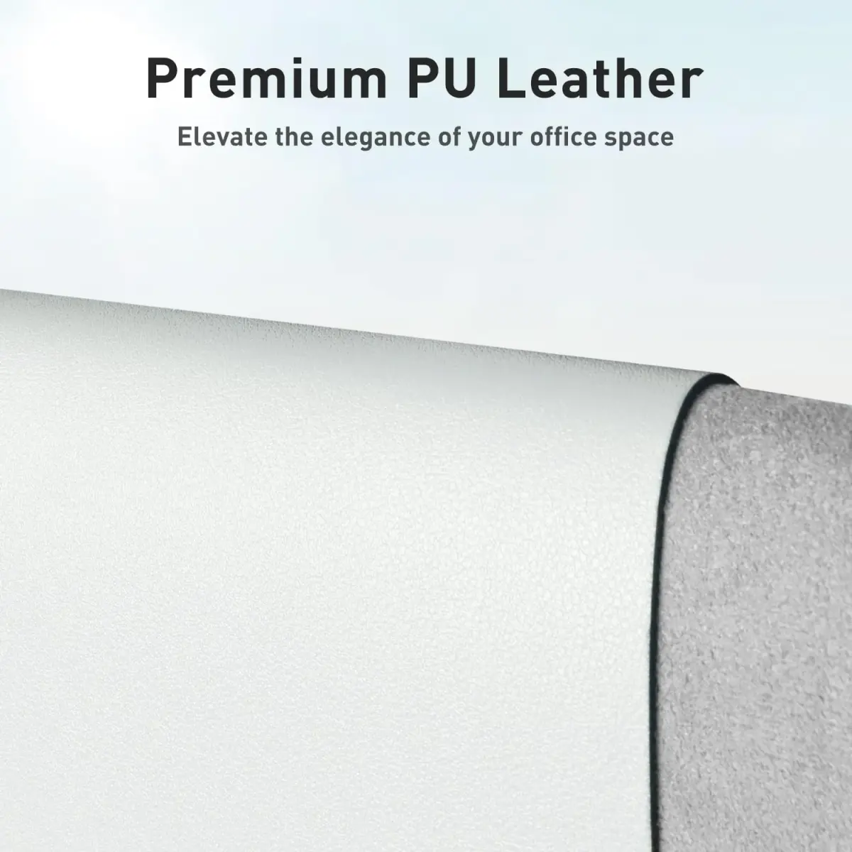 Aothia Faux Leather Desk Mat 139.7cm x 60.96cm (55" x 24") | Smooth Writing Surface for Home & Office - view 2
