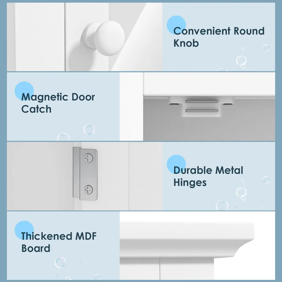 NAFORT Wall Mounted Medicine Cabinet with Mirror, 22" x 6" x 27" | 5-Position Adjustable Shelf, Space-Saving Bathroom Organizer - view 4